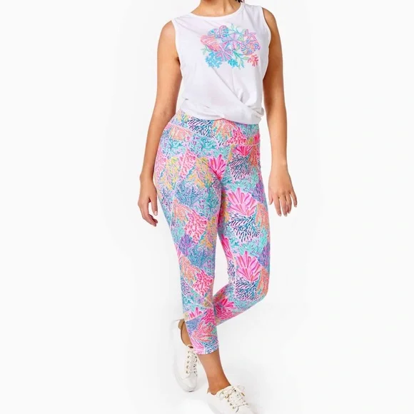 Leggings- Lilly Pulitzer Weekender high rise leggings LPBOX2-11 - Picture 6 of 10